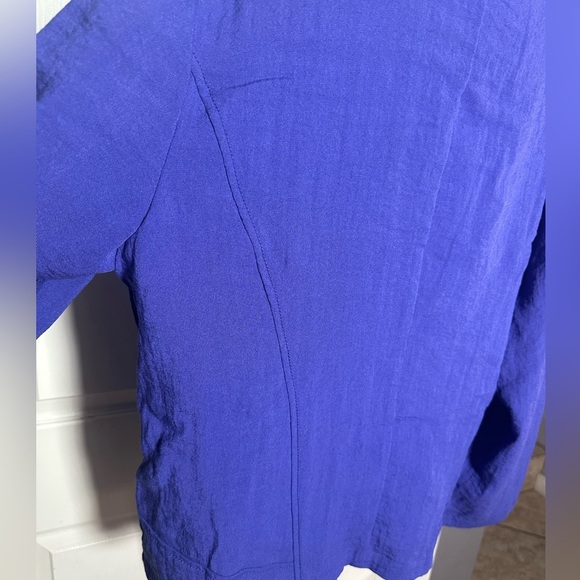 Chico's Women's Blazer, Purple, Open Jacket with side Zipper Pockets Size 3, NWT - Picture 11 of 13